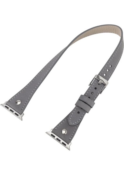 Apple Watch Uyumlu Deri Kordon 42-44-45MM Slim Dt Strst9 modelleri