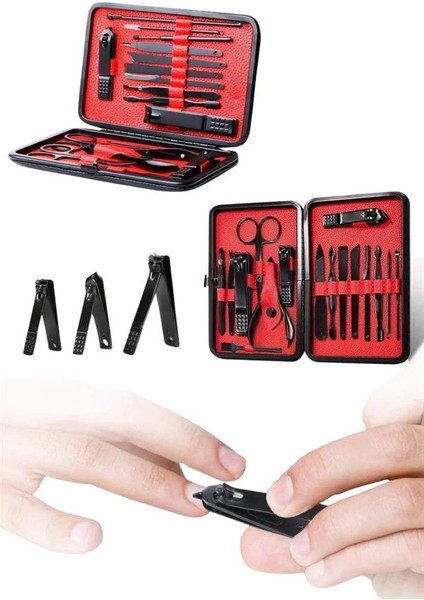 17 Parça Manikür Seti El ve Ayak Bakımı Törpü Cımbız Tırnak Temizleme indirimleri