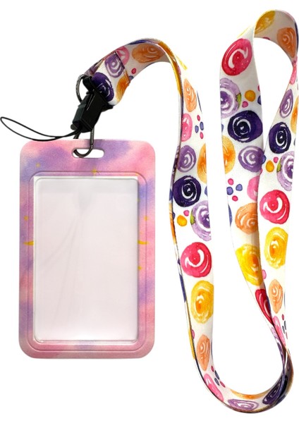 Yaka Kartı Ipli Kartlık Koruyucu Askılı Kart Tutucu Kartlık Tarot Güneşi fiyatları