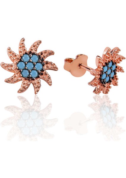 925 Ayar Gümüş Güneş Çivili Küpe EA1160073 (972972) fiyatları