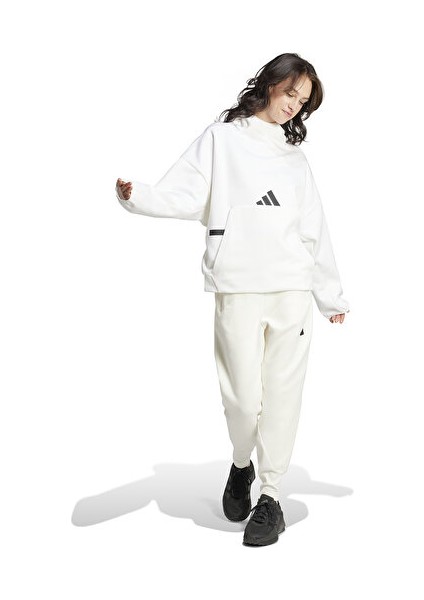 W Z.n.e. Oh Hd Kadın Günlük Sweatshirts JI7553 Beyaz