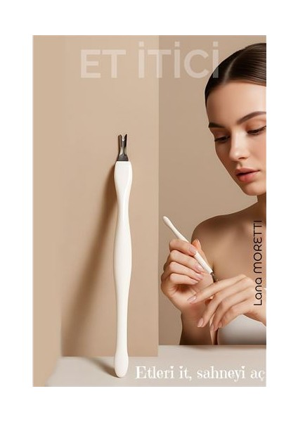 Tırnak Eti Itici ve Tırnak Et Kesici - Metal Uçlu