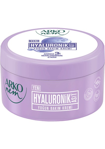 Nem Hyaluronik Asit Yoğun Bakım Kremi 250 ml 4 Adet
