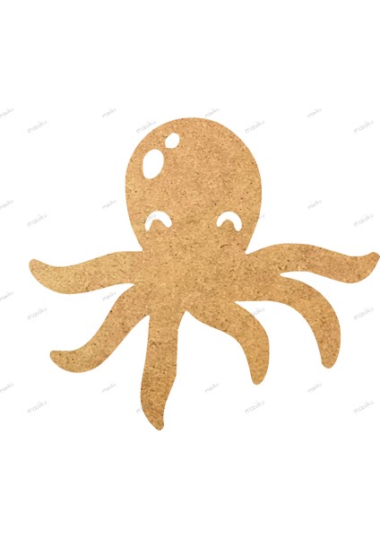 10'lu Paket Ahşap Duvar Dekoru - ST_0052 - 8 x 7 cm