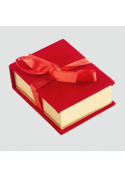 Ieg Kurdale Kadife Ahşap Lüx Set Kolye Kutusu