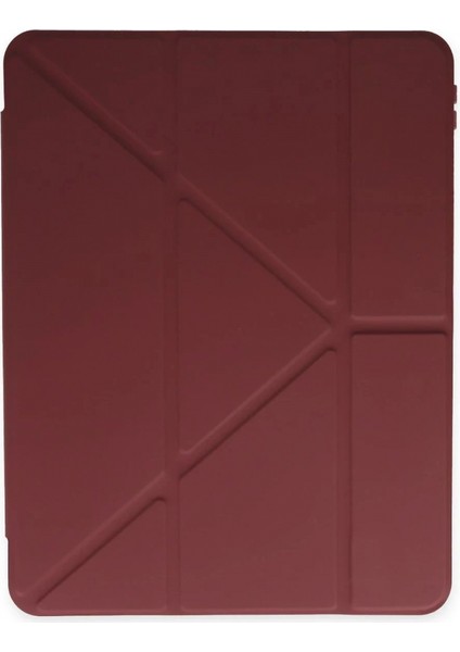 Samsung Galaxy P610 Tab S6 Lite 10.4 Kılıf Kalemlikli Mars Tablet Kılıfı - Mürdüm modelleri