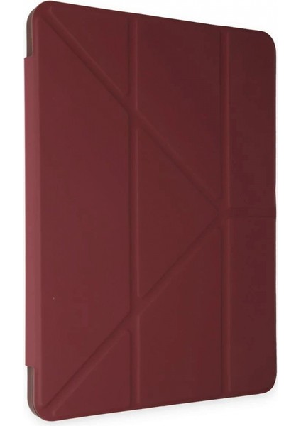 Samsung Galaxy P610 Tab S6 Lite 10.4 Kılıf Kalemlikli Mars Tablet Kılıfı - Mürdüm fırsatları