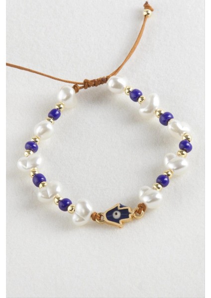 Ieg Ftm Ana Eli Boncuk Inci Makrome Ip Bileklik fiyatları