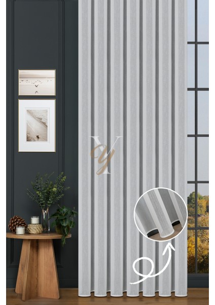 Tai Bambu Tül Perde V-Ekru