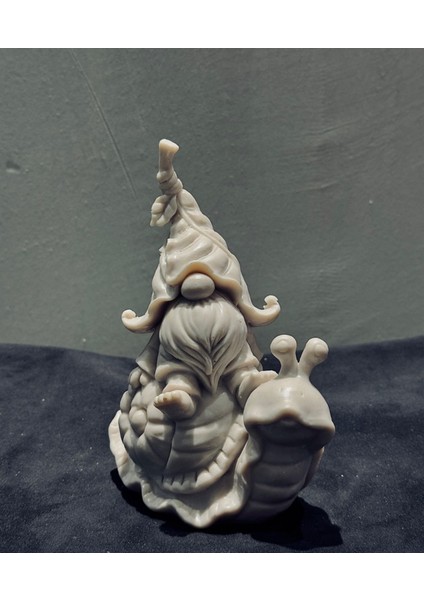 Salyangoz Üzerinde Minyatür Cüce Figürü – 17X14X8 cm Masalsı Bahçe ve Ev Aksesuarı modelleri