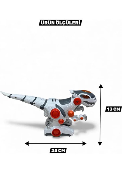 Kumandalı Full Fonksiyon Kolları ve Ağzı Hareketli Dinoforce Işıklı Yürüyebilen Robot Dinazor 25 cm indirimleri