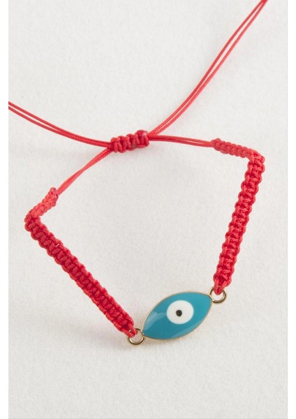 Ieg Oval Nazar Makrome Örgülü Bileklik