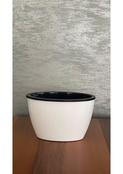 Kendinden Sulamalı Parlak Oval Akıllı Saksı (Küçük Boy)