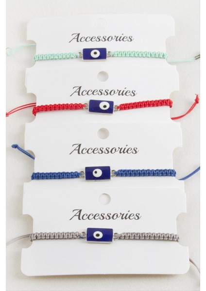 Ieg Dikdörtgen Nazar Makrome Örgülü Bileklik