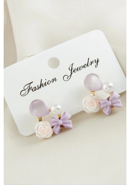 Ieg Gül Fiyong Damla Taşlı Küpe