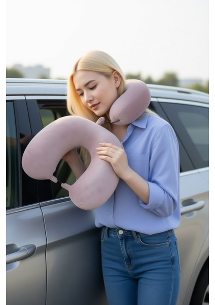 Seyahat Boyun Yastığı - U Tip - Klipsli