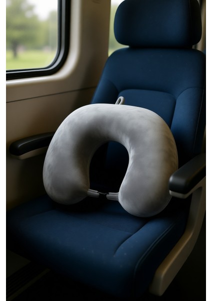 Seyahat Boyun Yastığı U Tip Klipsli