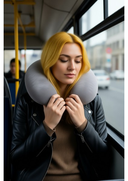 Seyahat Boyun Yastığı U Tip Klipsli fırsatları