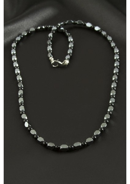 Ieg Erkek Bayan Hematit Taşlı Kolye