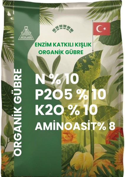 Ürün Adı: Enzim Katkılı 3X10 ( Npk) Organik Kışlık Gübre | Iç Mekan ve Hobi Bitkileri Için Özel Formül