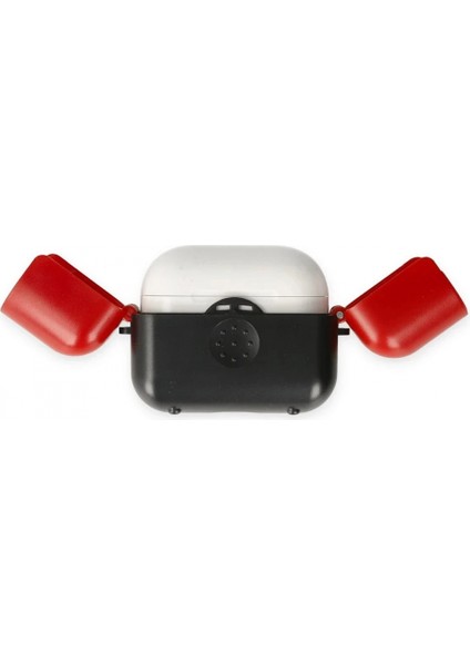 Airpods 3 (3.nesil) Basmalı Kılıf - Siyah-Kırmızı fiyatları