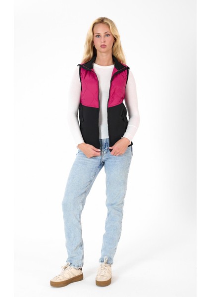 Kadın Fermuar Detaylı Kapitoneli Spor Şişme Yelek modelleri