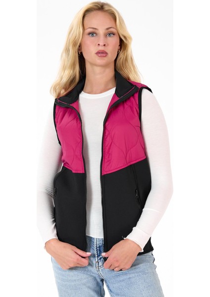 Kadın Fermuar Detaylı Kapitoneli Spor Şişme Yelek fırsatları