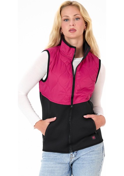 Kadın Fermuar Detaylı Kapitoneli Spor Şişme Yelek indirimleri