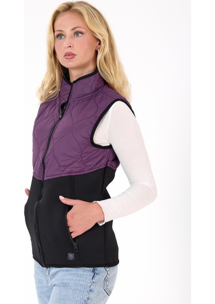 Kadın Fermuar Detaylı Kapitoneli Spor Şişme Yelek fiyatları
