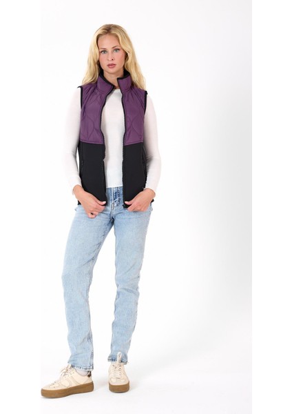 Kadın Fermuar Detaylı Kapitoneli Spor Şişme Yelek indirimleri