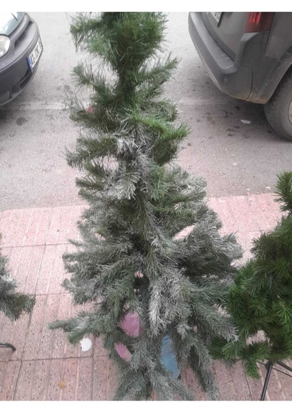 120 cm Yeşil Çam Ağacı ve Kar Spreyi Hediyesiyle Yılbaşı Süslemesi fiyatları