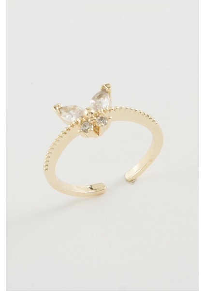 Ieg Kelebek Zirkon Taşlı Yüzük