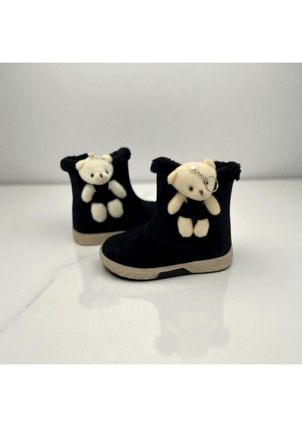 Ayıcık Desenli Kız Çocuk Kaymaz Taban Bot modelleri