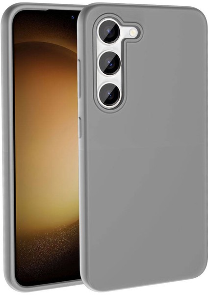 Galaxy S23 Kılıf M-Safe Şarj Özellikli Sıvı Teknolojili Silinebilir Sert Zore Kivi Kapak