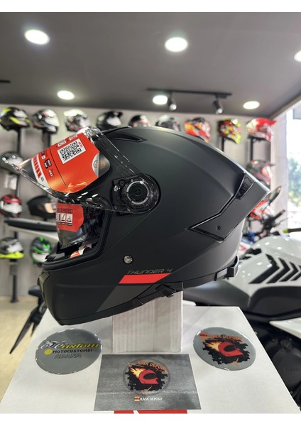 Helmets Thunder 4 Sv Mat Siyah Full Face Motosiklet Kaskı fiyatları