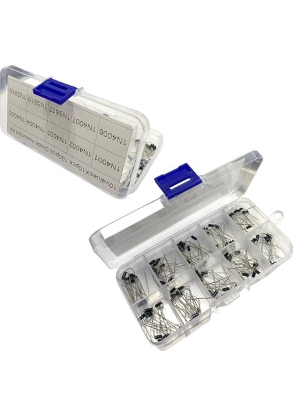 100ADET 10 Çeşit Kutulu Diyot Set fiyatları