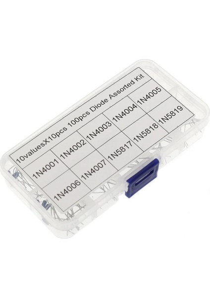 100ADET 10 Çeşit Kutulu Diyot Set modelleri