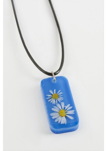 Ieg Papatya Dikdörtgen Epoksi Kolye