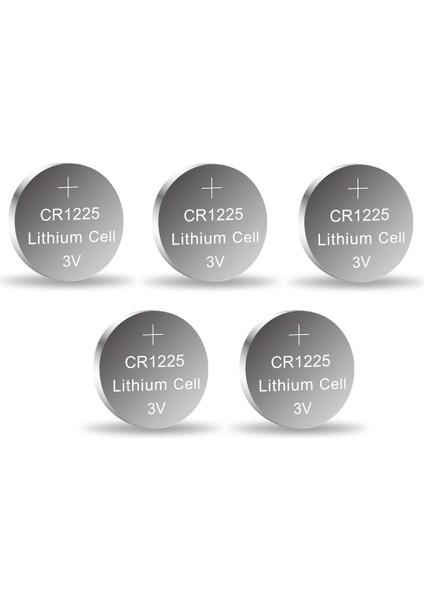 Yuma CR1225 Süper Lityum 3V 5’li Kart Düğme Pil ( Lisinya )