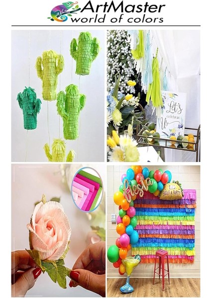 Krapon Kağıdı Yeşil Renk 10 Adet 50X200 cm Grapon Kağıdı 10'lu Okul Proje Sınıf Anaokulu Kreş Süsleme modelleri