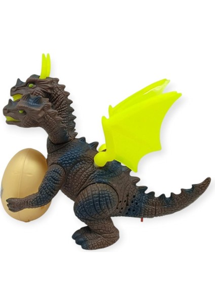 3 Başlı Mitolojik Ejderha - Pilli Yerde Gezen Sesli Figür - WH-3010 (Lisinya) fırsatları