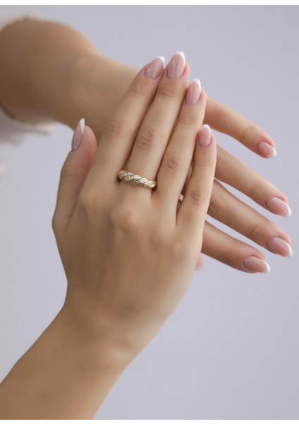 Nar-in Altın Mücevherat Tasarım Altın Yüzük 012