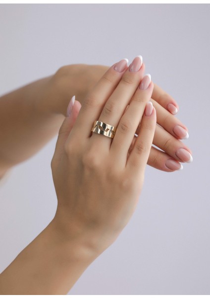 Nar-in Altın Mücevherat Tasarım Altın Yüzük 020