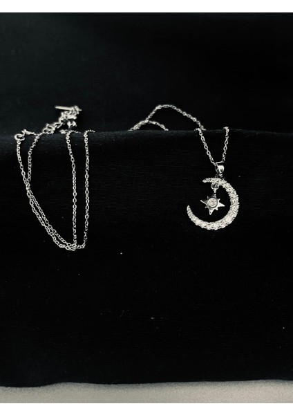 Çelik Ay Yıldız Kolye modelleri