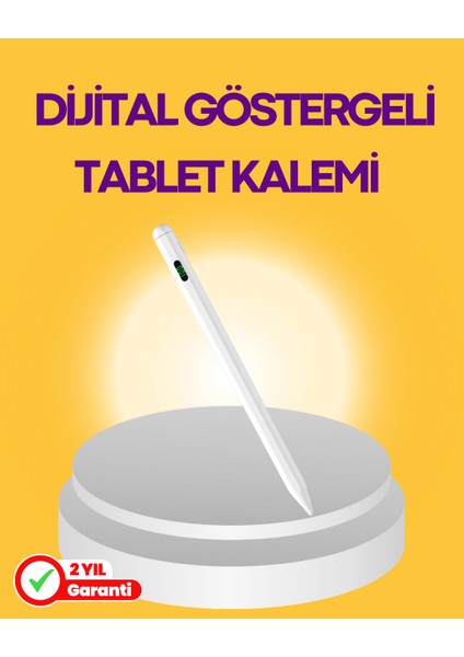 Type-C Şarjlı iPad Stylus Pen 10 Saat Dayanıklı Hassas Dokunmatik Kalem - MK001R-4O80K6