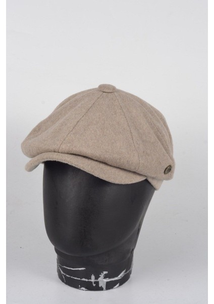 Kışlık 8 Parca Kaşmir Düz Renk Peaky Blinders Model Erkek Kasket London Şapka