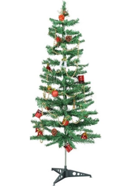 120 cm Yeşil Yılbaşı Ağacı, Çam Teması, Dekoratif ve Şık Tasarım