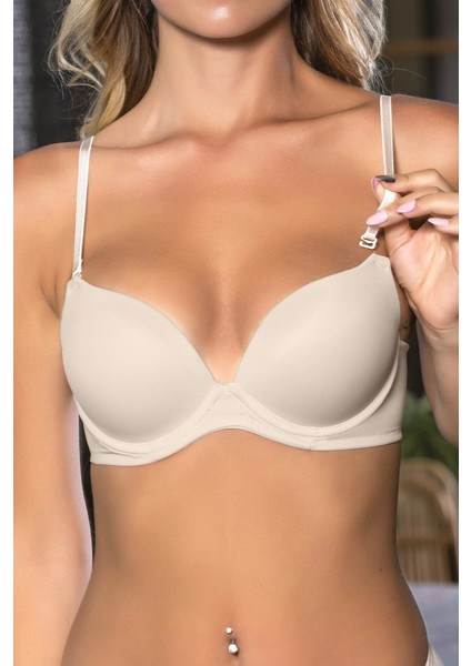 Ten Kadın Push-Up Sütyen,destekli,dikişsiz,ayarlanabilir Askılı, Günlük Konfor Iç Giyim