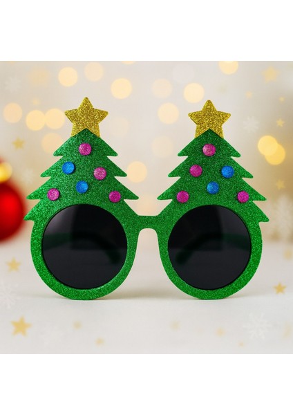 Yılbaşı Yeşil Büküm Saplı Kraft Çanta ( 5 Adet )