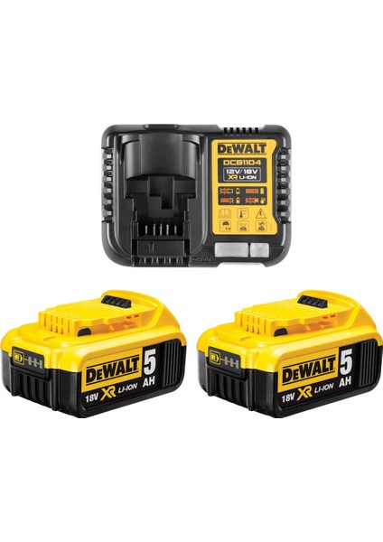 DCD805P2T + DCF922NT 18V Xr Süper Ikili Set (2×5AH Akü + Şarj + Tstak) modelleri